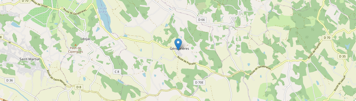 Génébrières - Carte