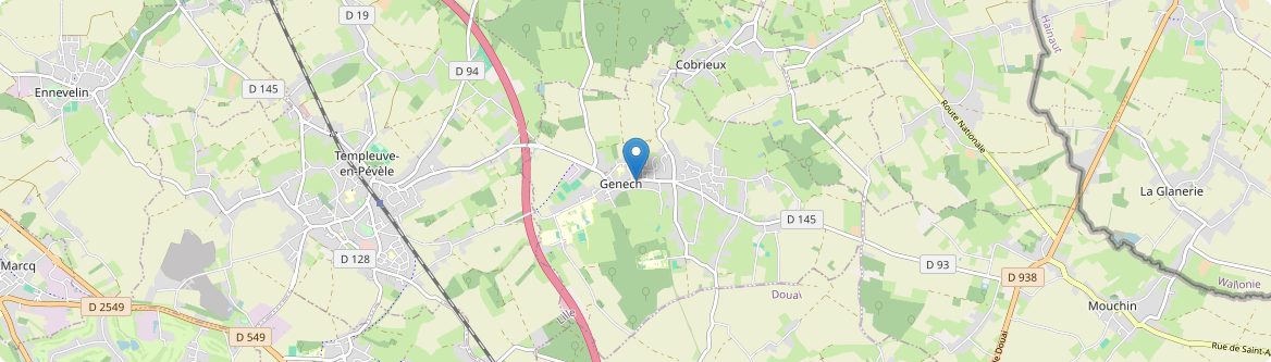 Genech - Carte