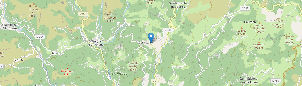 Genestelle - Carte