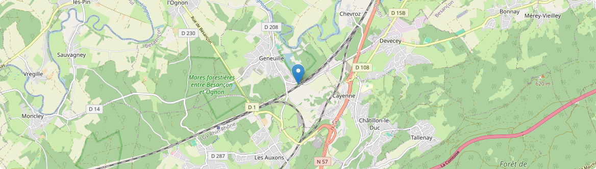Geneuille - Carte