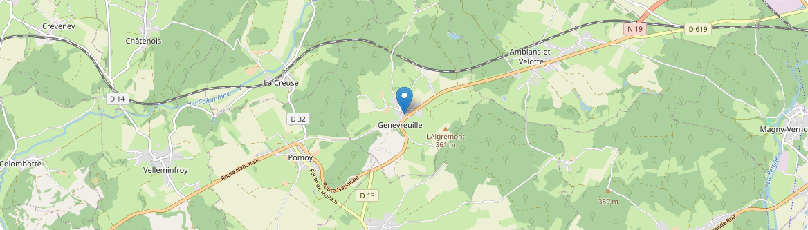 Genevreuille - Carte