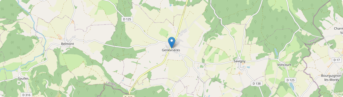 Genevrières - Carte