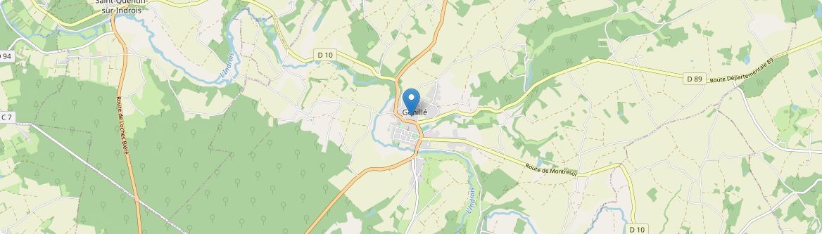 Genillé - Carte