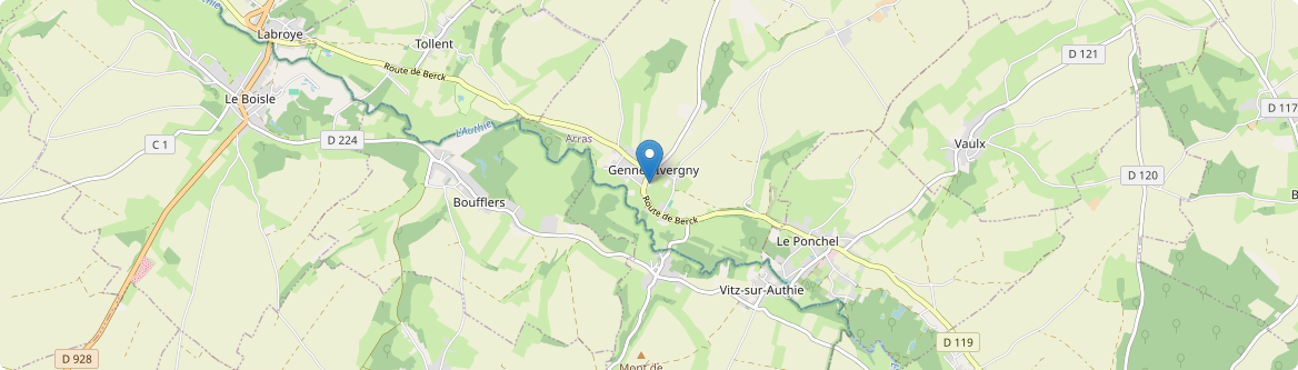 Gennes-Ivergny - Carte