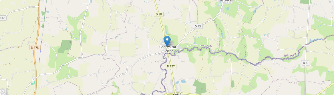 Gennes-sur-Seiche - Carte