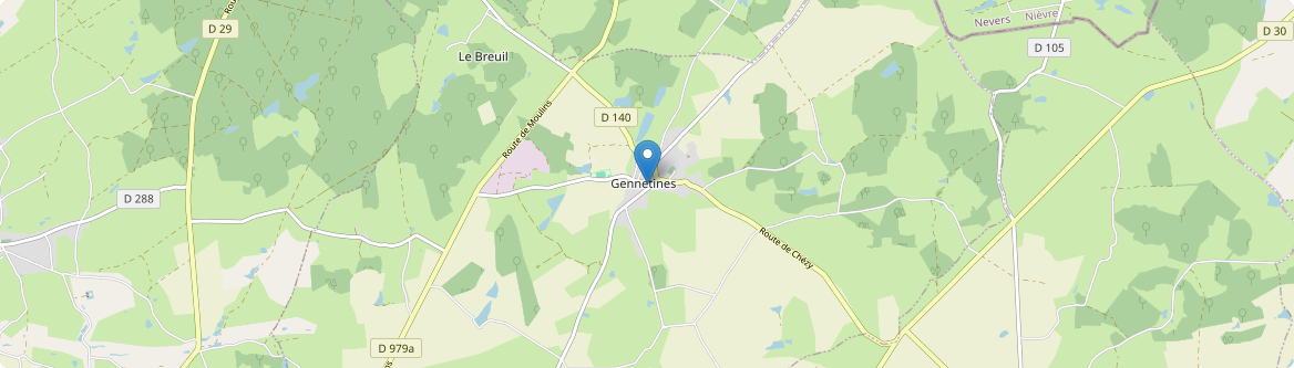 Gennetines - Carte
