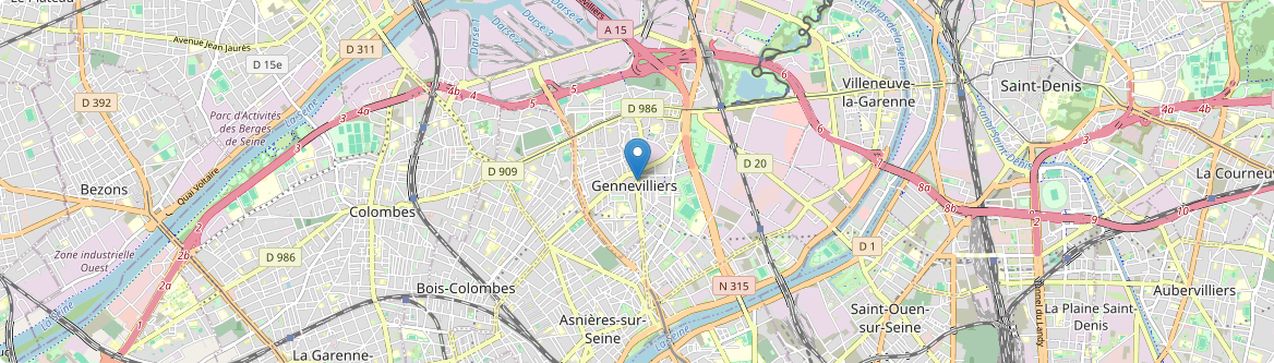 Gennevilliers - Carte