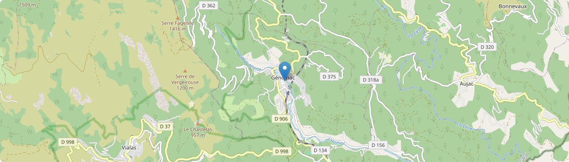 Génolhac - Carte