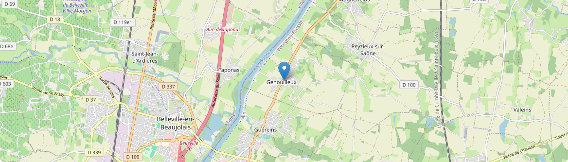 Genouilleux - Carte