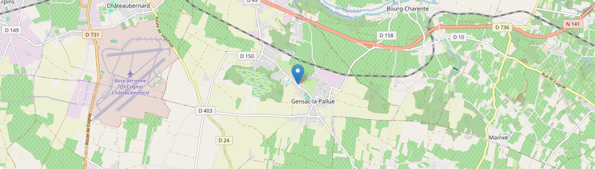 Gensac-la-Pallue - Carte