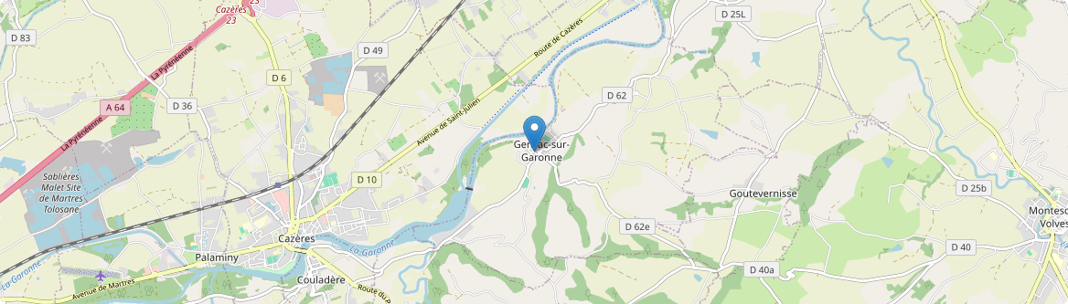 Gensac-sur-Garonne - Carte
