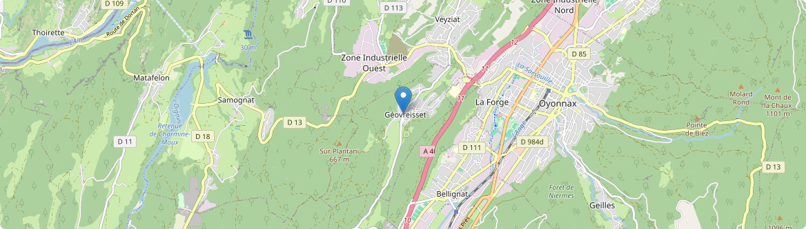 Géovreisset - Carte