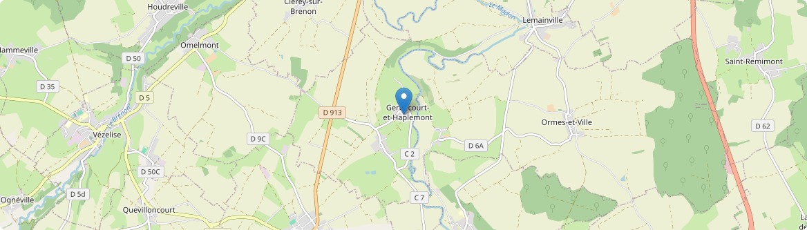 Gerbécourt-et-Haplemont - Carte