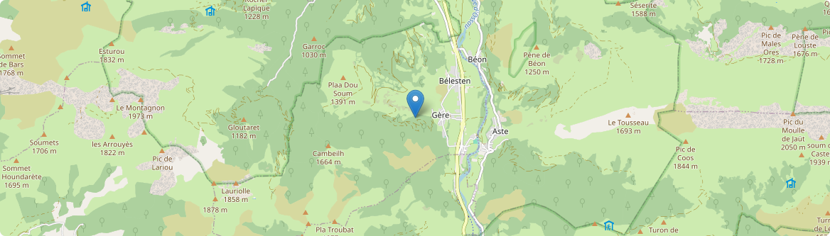 Gère-Bélesten - Carte