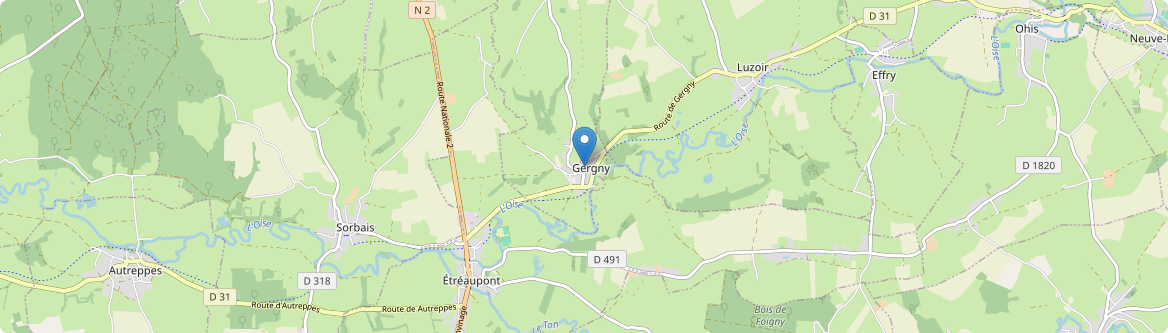 Gergny - Carte