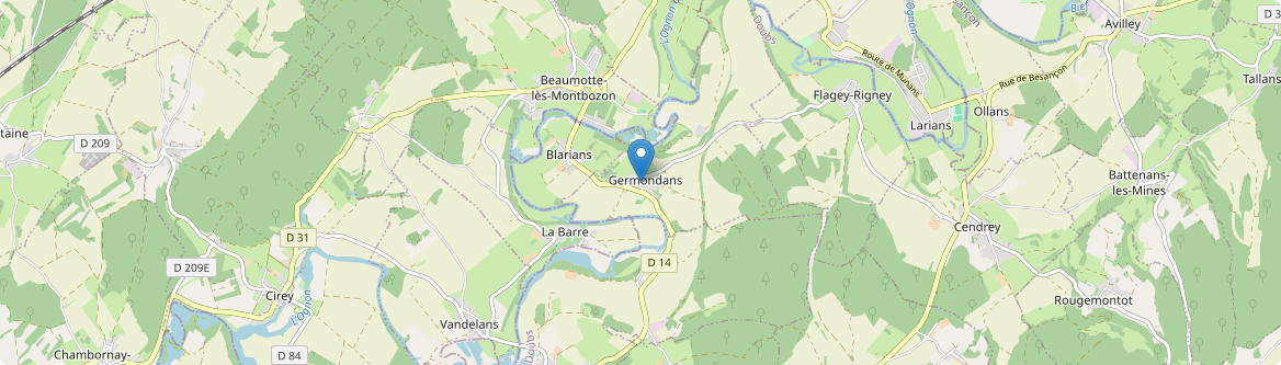 Germondans - Carte