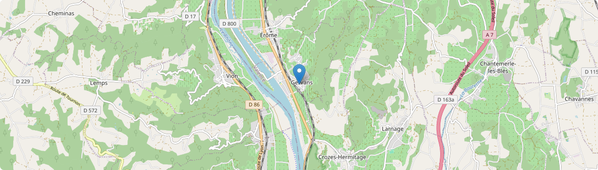 Gervans - Carte