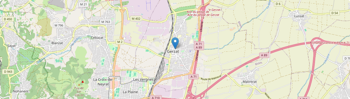 Gerzat - Carte