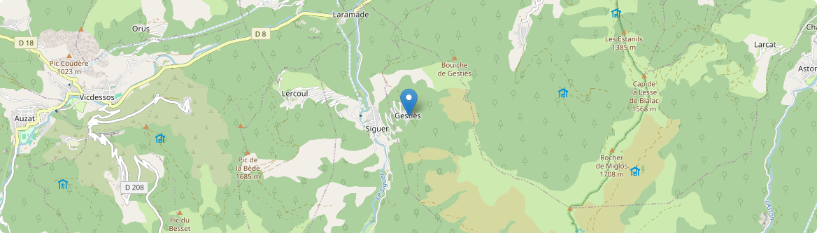 Gestiès - Carte