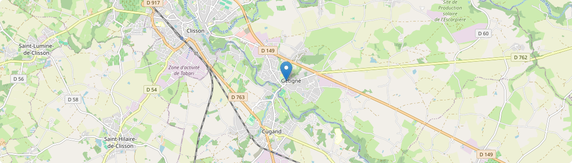 Gétigné - Carte