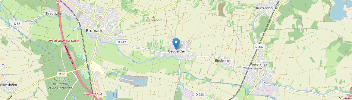 Geudertheim - Carte