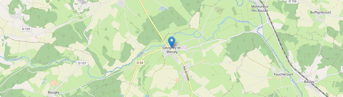 Gevigney-et-Mercey - Carte