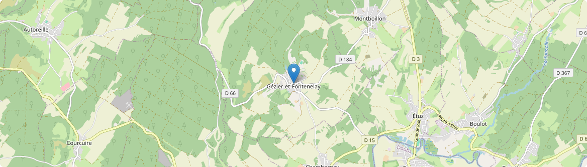 Gézier-et-Fontenelay - Carte