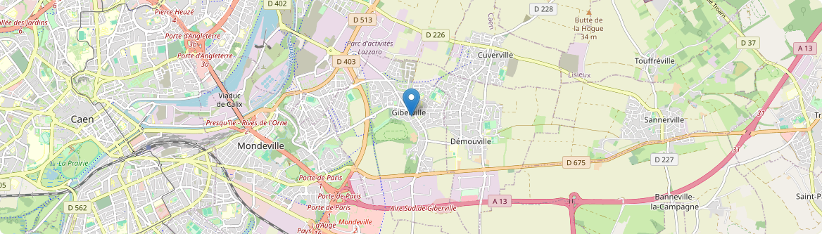 Giberville - Carte
