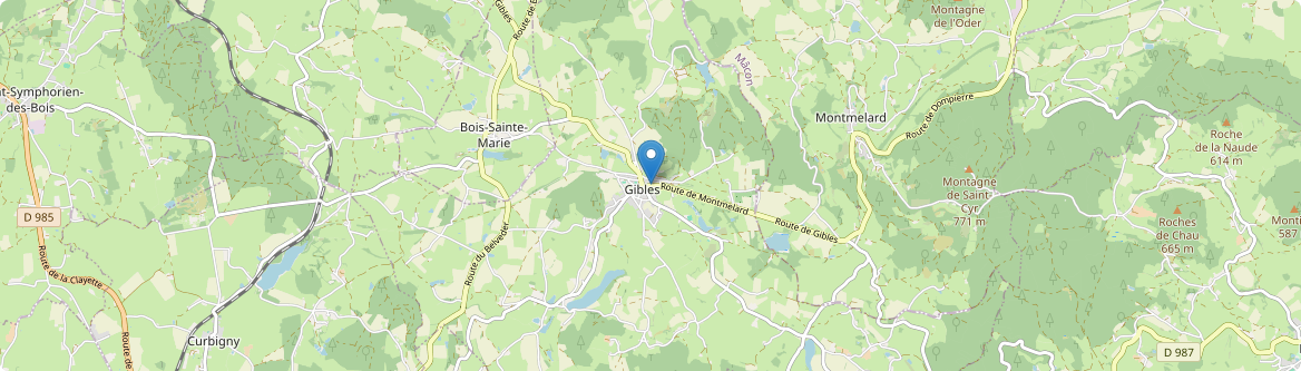 Gibles - Carte