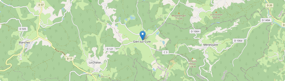 Gien-sur-Cure - Carte
