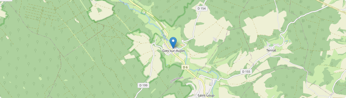 Giey-sur-Aujon - Carte