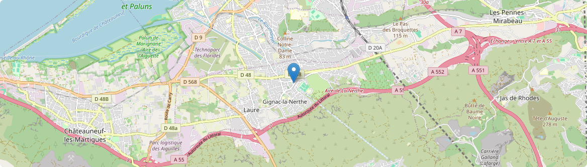 Gignac-la-Nerthe - Carte