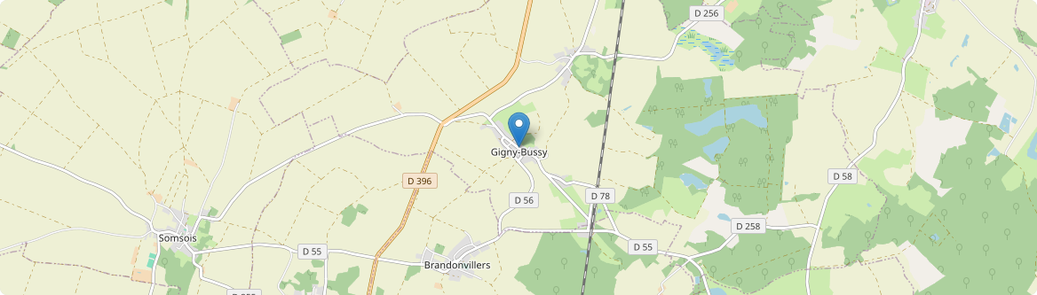 Gigny-Bussy - Carte