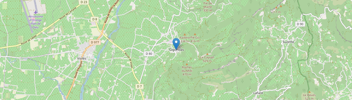 Gigondas - Carte
