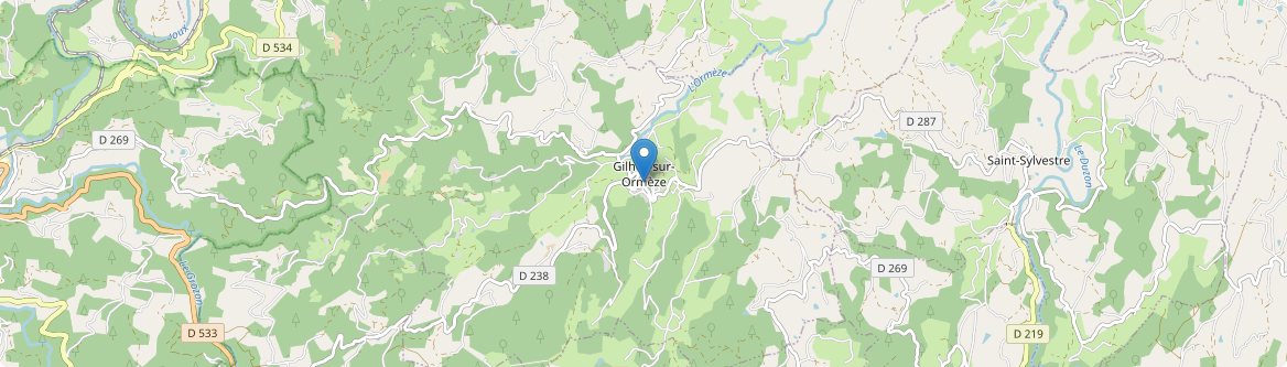Gilhoc-sur-Ormèze - Carte