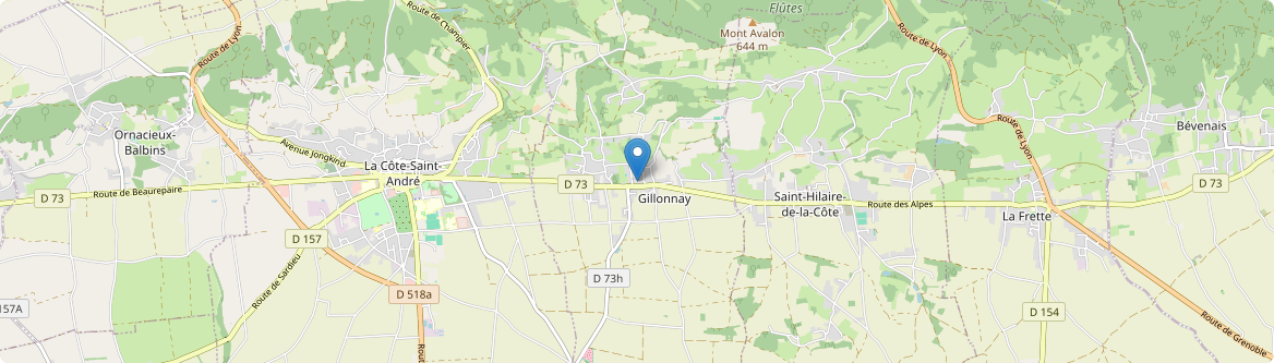 Gillonnay - Carte