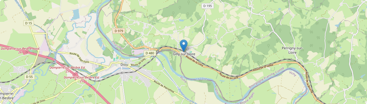 Gilly-sur-Loire - Carte