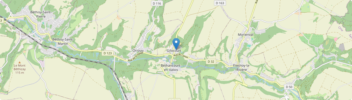 Gilocourt - Carte