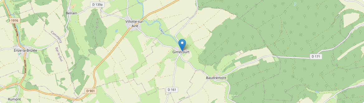 Gimécourt - Carte