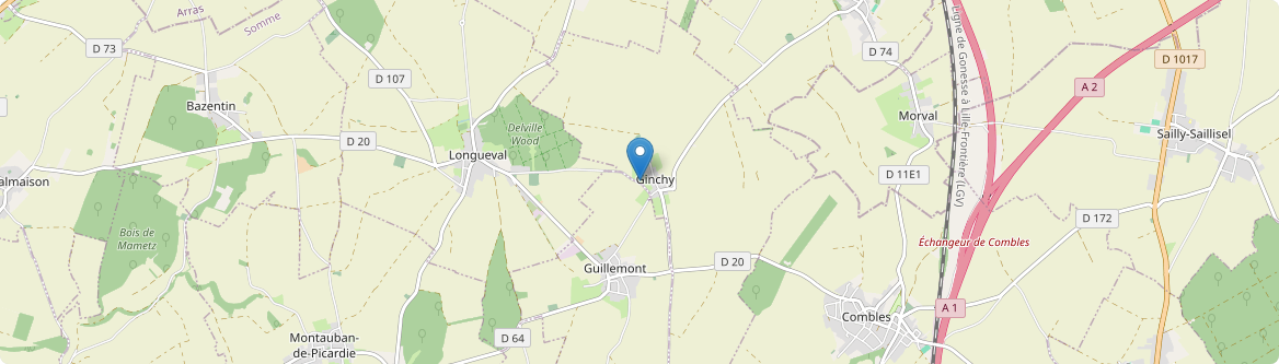 Ginchy - Carte