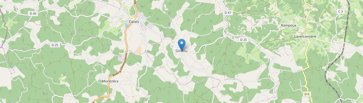 Gindou - Carte