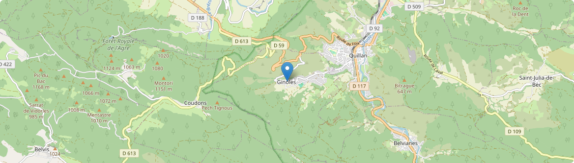 Ginoles - Carte