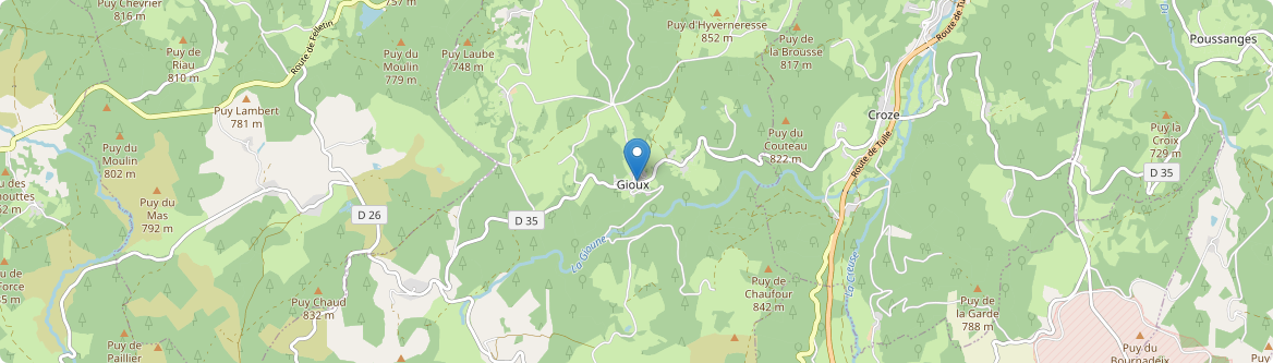 Gioux - Carte
