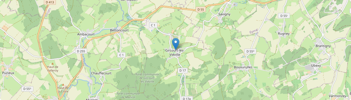 Gircourt-lès-Viéville - Carte