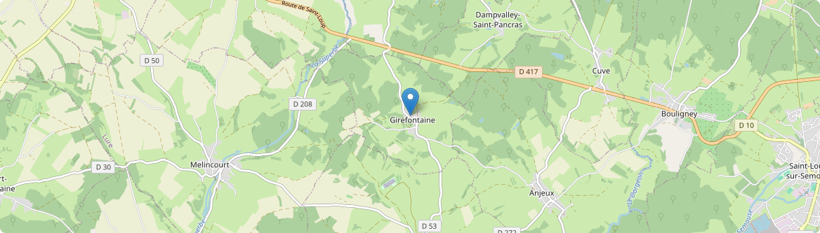 Girefontaine - Carte