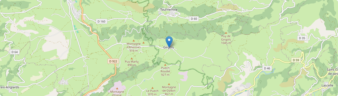 Girgols - Carte