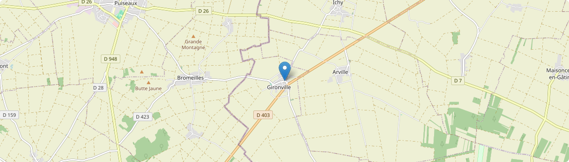 Gironville - Carte