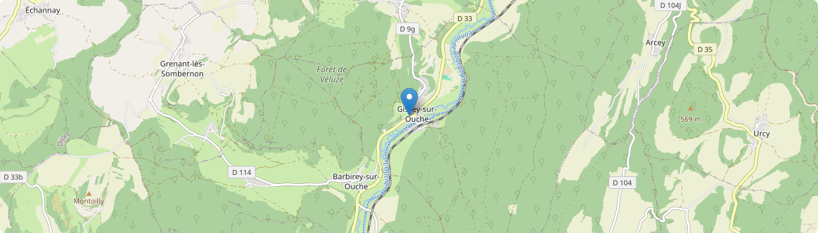 Gissey-sur-Ouche - Carte