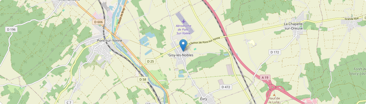 Gisy-les-Nobles - Carte