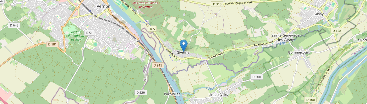 Giverny - Carte